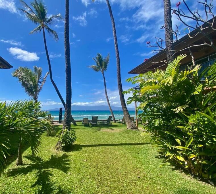 Ferienwohnung Oceanfront With Aircon-Hear The Waves-Amazing Views-Wifi Lāhainā Exterior foto