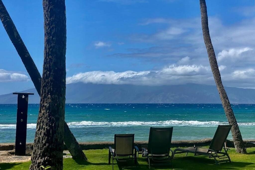 Ferienwohnung Oceanfront With Aircon-Hear The Waves-Amazing Views-Wifi Lāhainā Exterior foto
